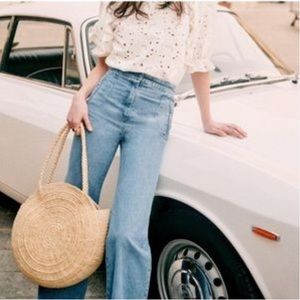 Sezane Martin chambray trouser | size 36 | le French Chic!